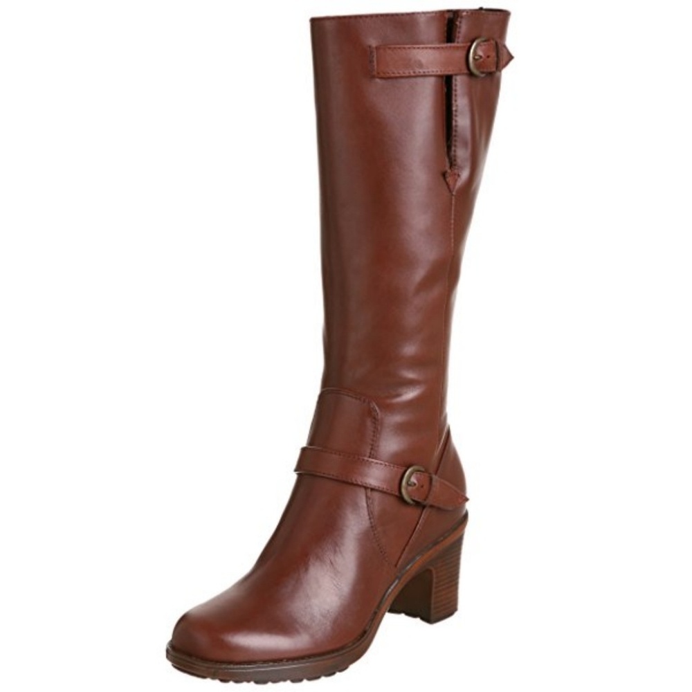 EUC Dansko Nevada Tall Heeled Brown Leather Boots